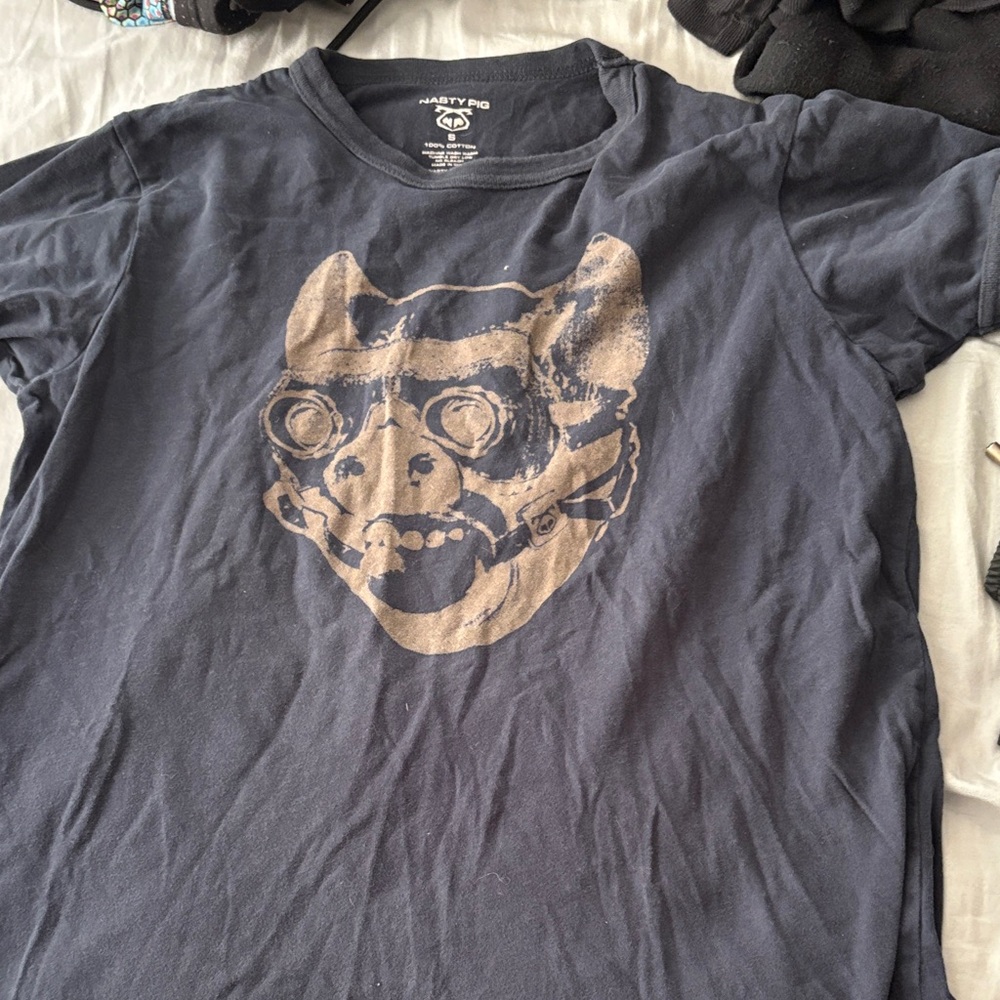 Nasty pig vintage ball gag tee rare small
